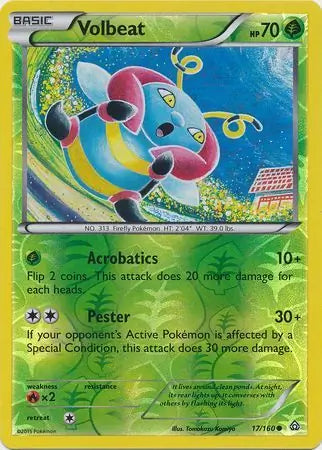 Volbeat 17/160 (XY - Primal Clash)  - Reverse Holofoil | Good Games Adelaide SA
