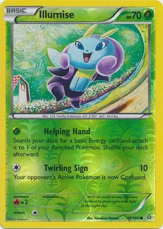 Illumise 18/160 (XY - Primal Clash)  - Reverse Holofoil | Good Games Adelaide SA