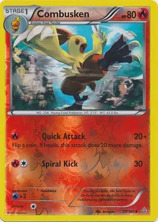 Combusken 27/160 (XY - Primal Clash)  - Reverse Holofoil | Good Games Adelaide SA