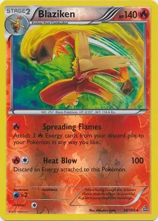 Blaziken 28/160 (XY - Primal Clash)  - Reverse Holofoil | Good Games Adelaide SA