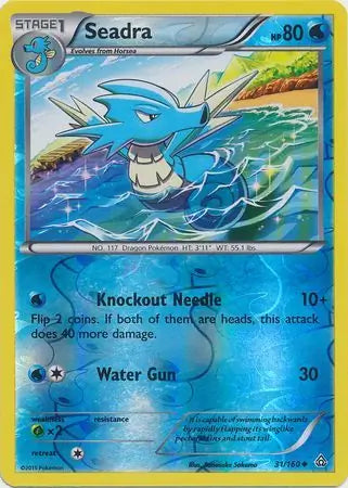 Seadra 31/160 (XY - Primal Clash)  - Reverse Holofoil | Good Games Adelaide SA