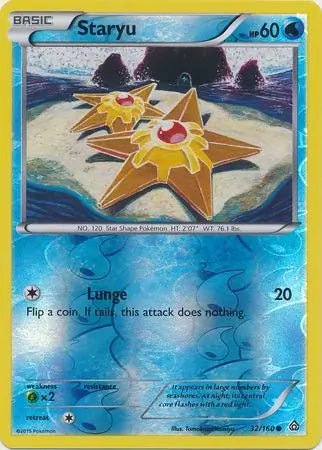 Staryu 32/160 (XY - Primal Clash)  - Reverse Holofoil | Good Games Adelaide SA