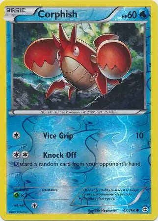Corphish 42/160 (XY - Primal Clash)  - Reverse Holofoil | Good Games Adelaide SA
