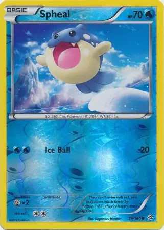 Spheal 46 46/160 (XY - Primal Clash)  - Reverse Holofoil | Good Games Adelaide SA