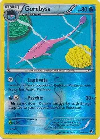 Gorebyss 51/160 (XY - Primal Clash)  - Reverse Holofoil | Good Games Adelaide SA