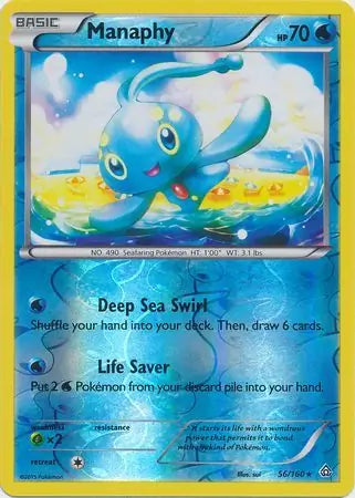Manaphy 56/160 (XY - Primal Clash)  - Reverse Holofoil | Good Games Adelaide SA