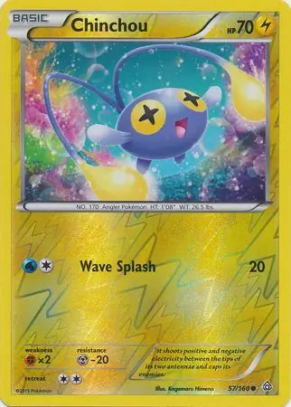 Chinchou 57/160 (XY - Primal Clash)  - Reverse Holofoil | Good Games Adelaide SA
