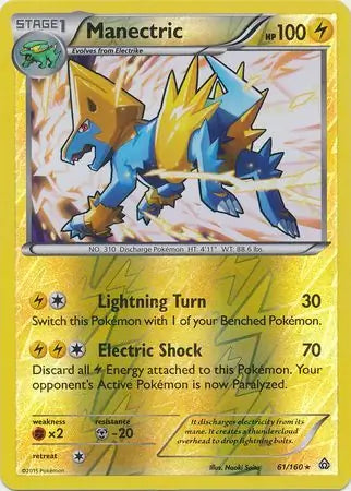 Manectric 61/160 (XY - Primal Clash)  - Reverse Holofoil | Good Games Adelaide SA