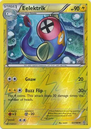Eelektrik 63/160 (XY - Primal Clash)  - Reverse Holofoil | Good Games Adelaide SA