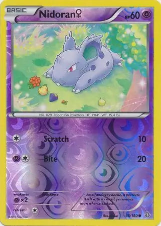 Nidoran F 66/160 (XY - Primal Clash)  - Reverse Holofoil | Good Games Adelaide SA