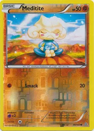 Meditite 79/160 (XY - Primal Clash)  - Reverse Holofoil | Good Games Adelaide SA