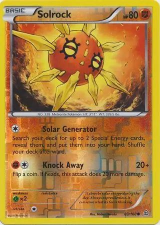 Solrock 83/160 (XY - Primal Clash)  - Reverse Holofoil | Good Games Adelaide SA