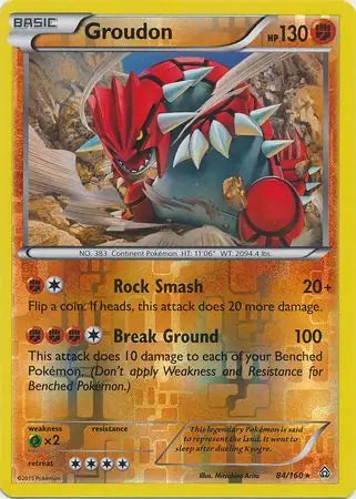 Groudon 84/160 (XY - Primal Clash)  - Reverse Holofoil | Good Games Adelaide SA