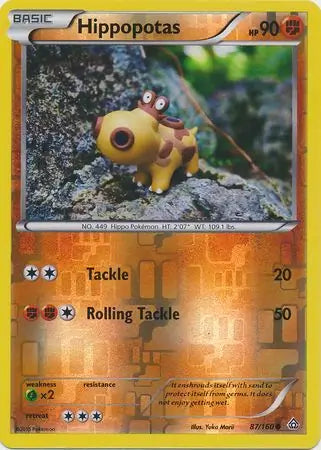 Hippopotas 87/160 (XY - Primal Clash)  - Reverse Holofoil | Good Games Adelaide SA