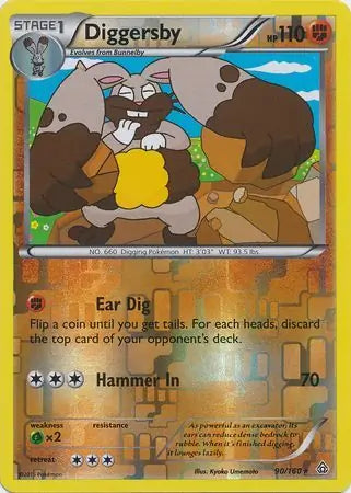 Diggersby 90/160 (XY - Primal Clash)  - Reverse Holofoil | Good Games Adelaide SA