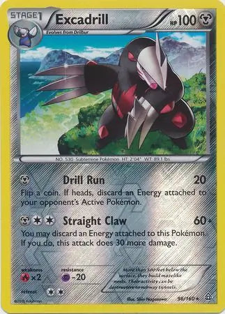 Excadrill 96/160 (XY - Primal Clash)  - Reverse Holofoil | Good Games Adelaide SA