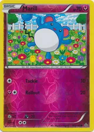 Marill 102/160 (XY - Primal Clash)  - Reverse Holofoil | Good Games Adelaide SA