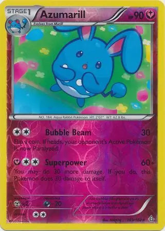 Azumarill 103/160 (XY - Primal Clash)  - Reverse Holofoil | Good Games Adelaide SA