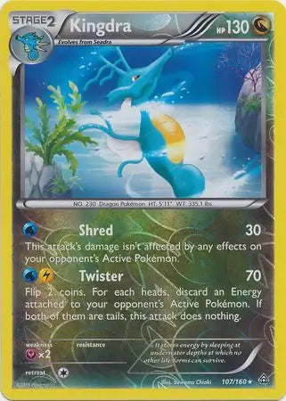 Kingdra 107/160 (XY - Primal Clash)  - Reverse Holofoil | Good Games Adelaide SA