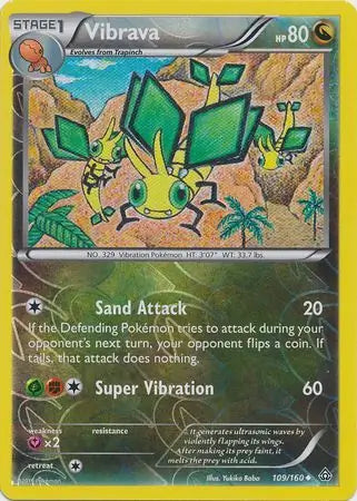 Vibrava 109/160 (XY - Primal Clash)  - Reverse Holofoil | Good Games Adelaide SA