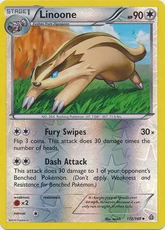 Linoone 112/160 (XY - Primal Clash)  - Reverse Holofoil | Good Games Adelaide SA