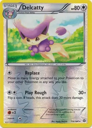 Delcatty 114/160 (XY - Primal Clash)  - Reverse Holofoil | Good Games Adelaide SA