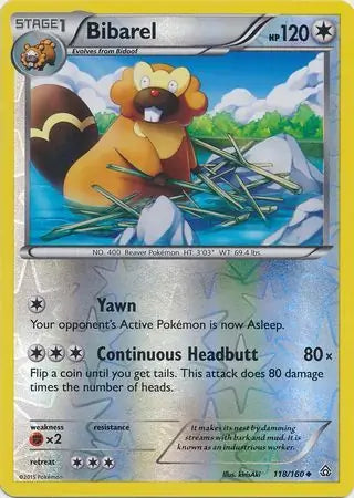 Bibarel 118/160 (XY - Primal Clash)  - Reverse Holofoil | Good Games Adelaide SA