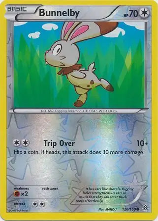 Bunnelby 120/160 (XY - Primal Clash)  - Reverse Holofoil | Good Games Adelaide SA