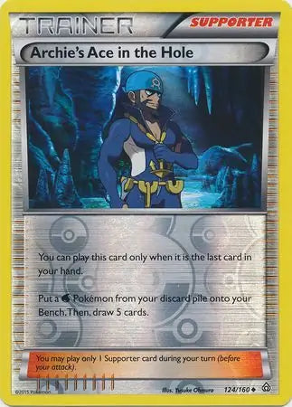Archie's Ace in the Hole 124/160 (XY - Primal Clash)  - Reverse Holofoil | Good Games Adelaide SA