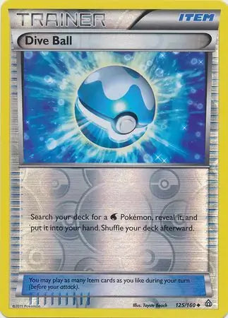 Dive Ball 125/160 (XY - Primal Clash)  - Reverse Holofoil | Good Games Adelaide SA