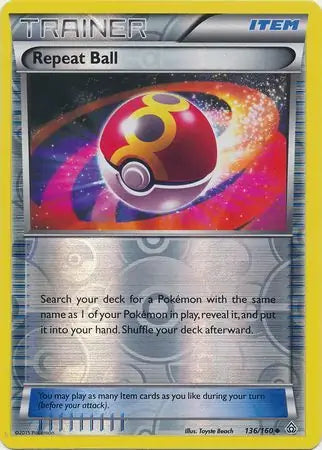 Repeat Ball 136/160 (XY - Primal Clash)  - Reverse Holofoil | Good Games Adelaide SA