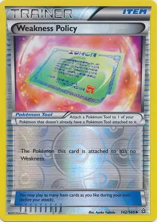 Weakness Policy 142/160 (XY - Primal Clash)  - Reverse Holofoil | Good Games Adelaide SA