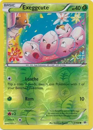 Exeggcute 1/108 (XY - Roaring Skies)  - Reverse Holofoil | Good Games Adelaide SA