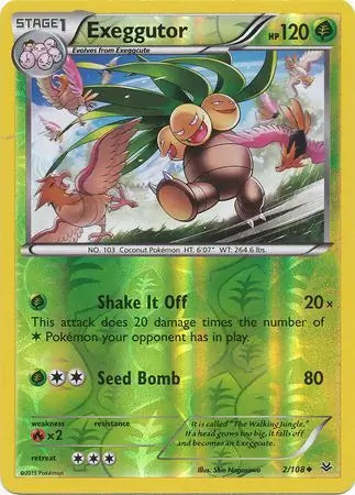 Exeggutor 2/108 (XY - Roaring Skies)  - Reverse Holofoil | Good Games Adelaide SA