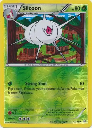 Silcoon 4/108 (XY - Roaring Skies)  - Reverse Holofoil | Good Games Adelaide SA