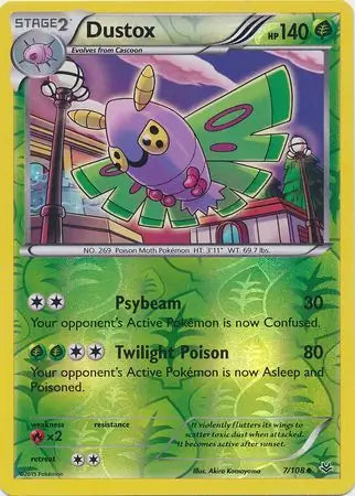 Dustox 7/108 (XY - Roaring Skies)  - Reverse Holofoil | Good Games Adelaide SA