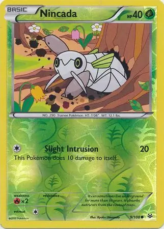 Nincada 9/108 (XY - Roaring Skies)  - Reverse Holofoil | Good Games Adelaide SA