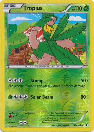 Tropius 12/108 (XY - Roaring Skies)  - Reverse Holofoil | Good Games Adelaide SA