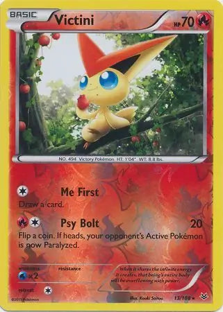 Victini 13/108 (XY - Roaring Skies)  - Reverse Holofoil | Good Games Adelaide SA