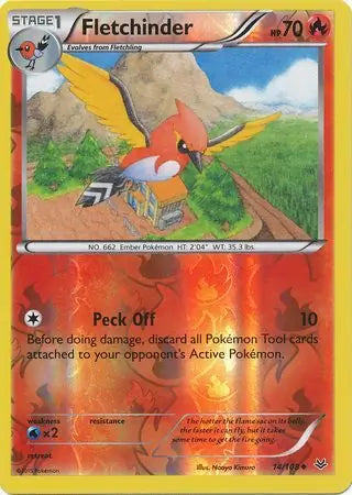 Fletchinder 14/108 (XY - Roaring Skies)  - Reverse Holofoil | Good Games Adelaide SA