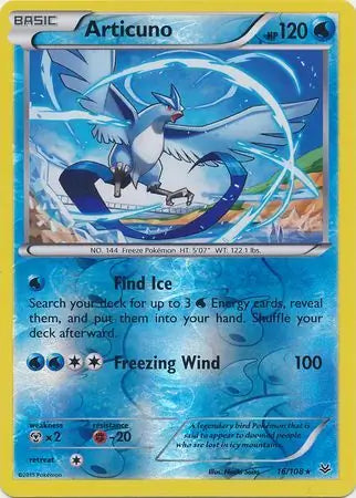 Articuno 16/108 (XY - Roaring Skies)  - Reverse Holofoil | Good Games Adelaide SA