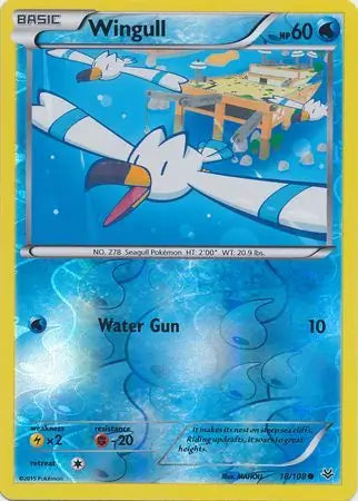 Wingull 18/108 (XY - Roaring Skies)  - Reverse Holofoil | Good Games Adelaide SA