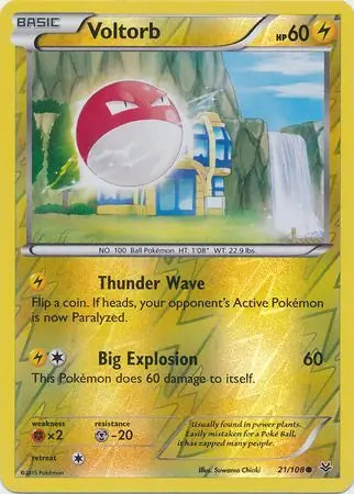Voltorb 21/108 (XY - Roaring Skies)  - Reverse Holofoil | Good Games Adelaide SA