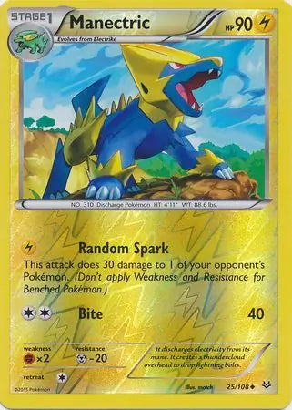 Manectric 25/108 (XY - Roaring Skies)  - Reverse Holofoil | Good Games Adelaide SA
