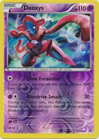 Deoxys 33/108 (XY - Roaring Skies)  - Reverse Holofoil | Good Games Adelaide SA