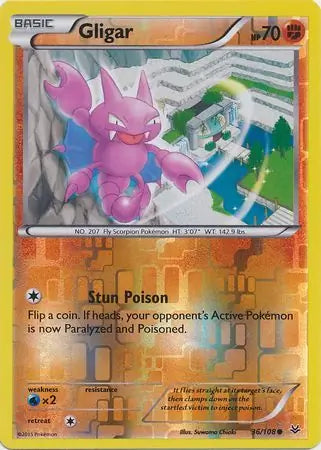 Gligar 36/108 (XY - Roaring Skies)  - Reverse Holofoil | Good Games Adelaide SA