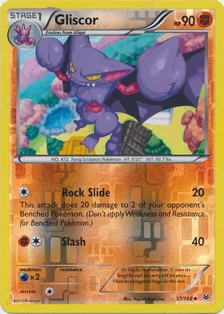 Gliscor 37/108 (XY - Roaring Skies)  - Reverse Holofoil | Good Games Adelaide SA