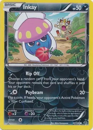 Inkay 41/108 (XY - Roaring Skies)  - Reverse Holofoil | Good Games Adelaide SA