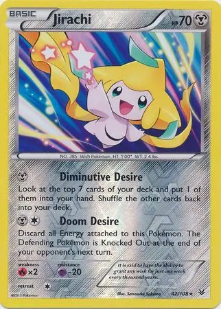 Jirachi 42/108 (XY - Roaring Skies)  - Reverse Holofoil | Good Games Adelaide SA