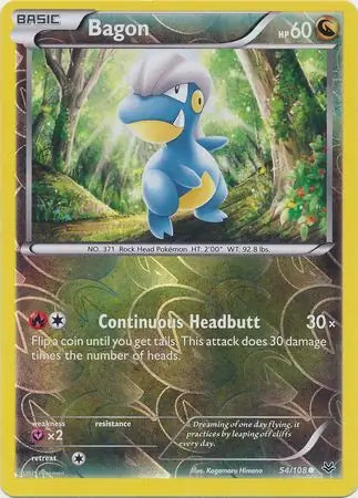 Bagon 54/108 (XY - Roaring Skies)  - Reverse Holofoil | Good Games Adelaide SA